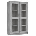 Armoire, en verre, coloris gris, 82,5 x 30,5 x 150 cm, pour la chambre