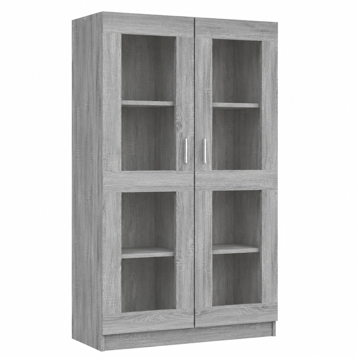 Armoire, en verre, coloris gris, 82,5 x 30,5 x 150 cm, pour la chambre