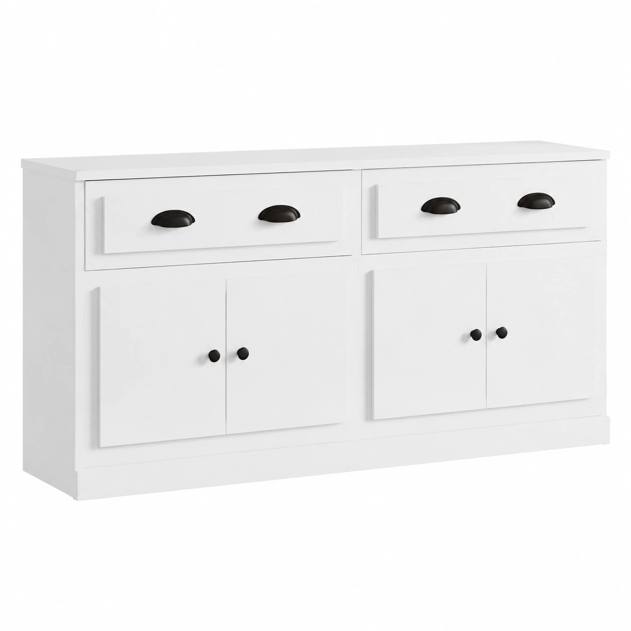 Buffet, avec rangement, coloris blanc, pour la salle à manger ou le salon