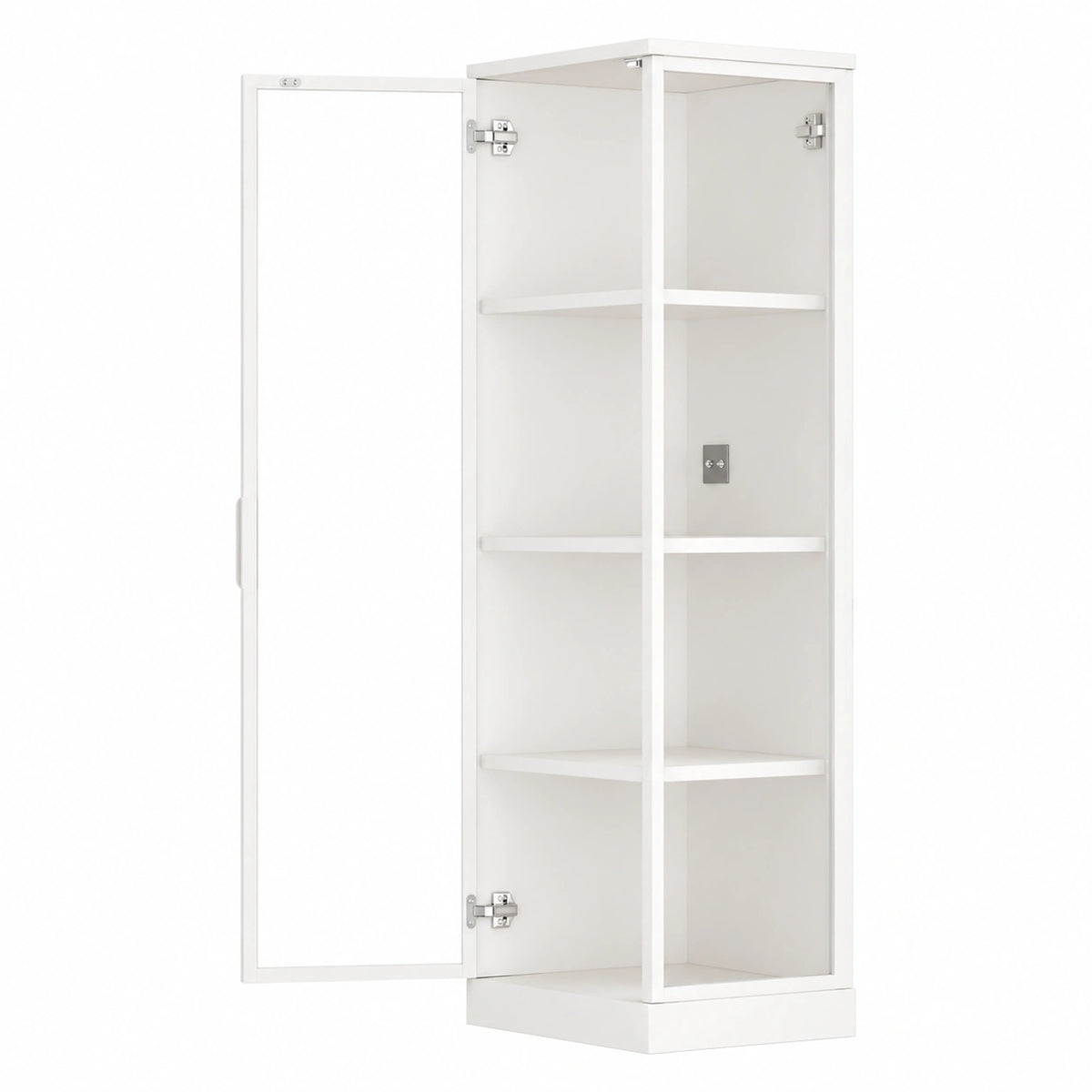 Armoire, avec portes, en panneaux de bois et verre, pour la chambre