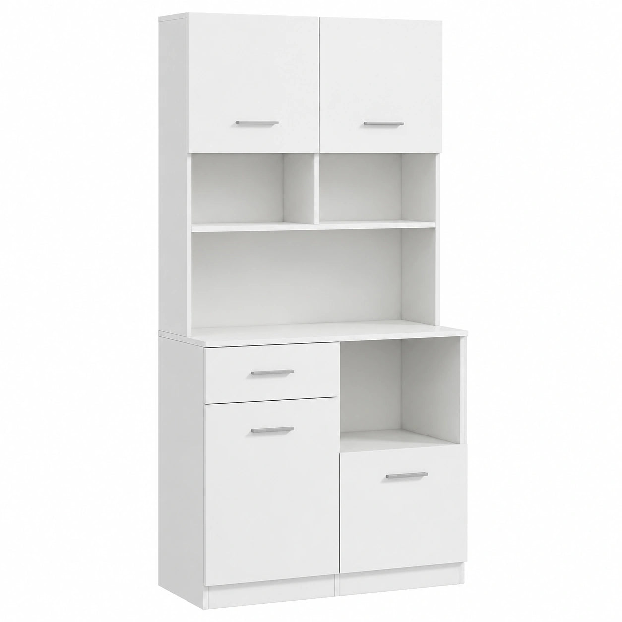 Armoire, réglable, avec rangement, avec tiroirs, 80 x 35 x 180 cm, coloris blanc, pour la chambre