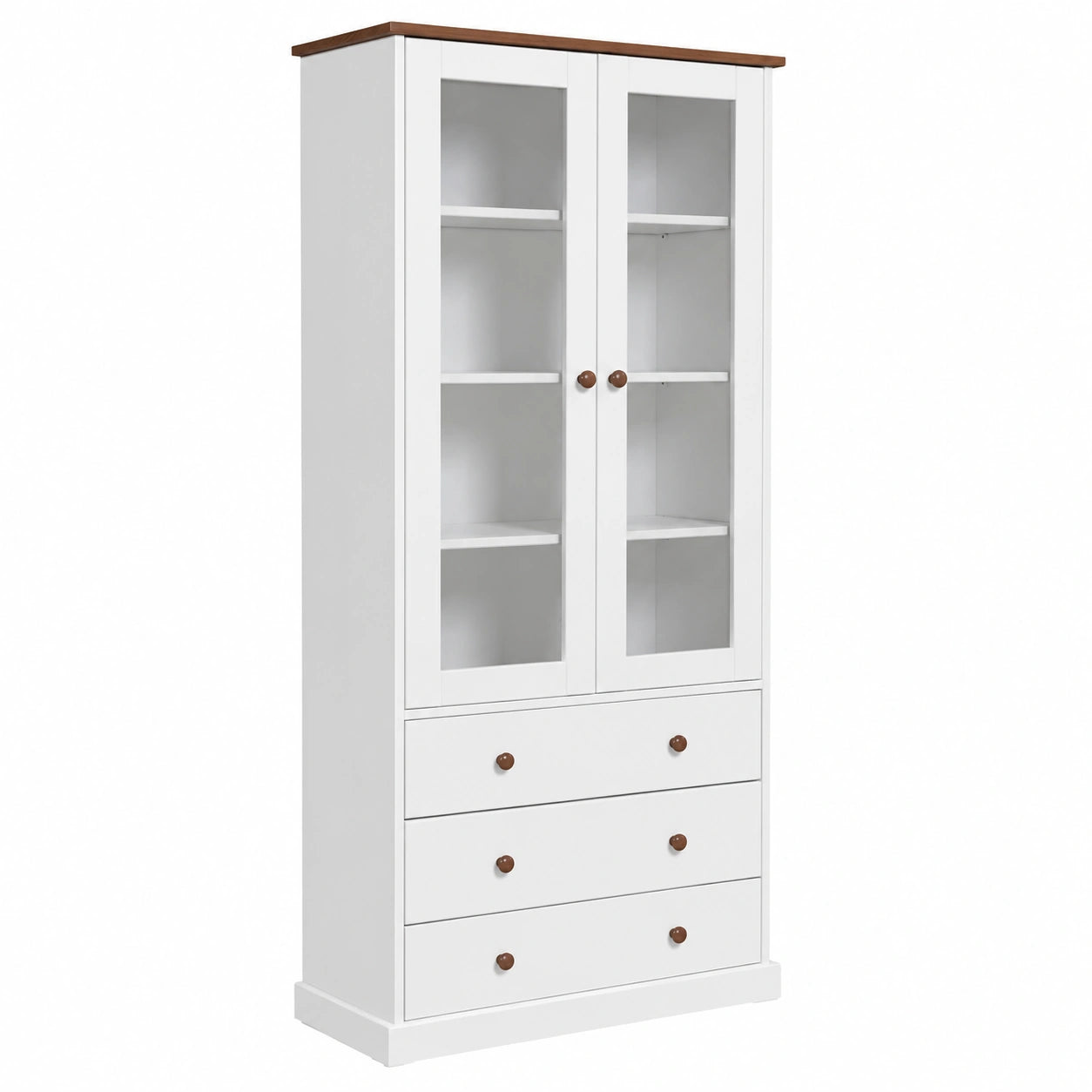 Armoire, avec tiroirs, avec portes, en bois massif, coloris blanc, pour la chambre