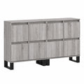 Armoire, avec rangement, coloris gris, pour la chambre