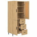 Armoire, 2 pièces, avec rangement, en chêne et verre, pour la chambre