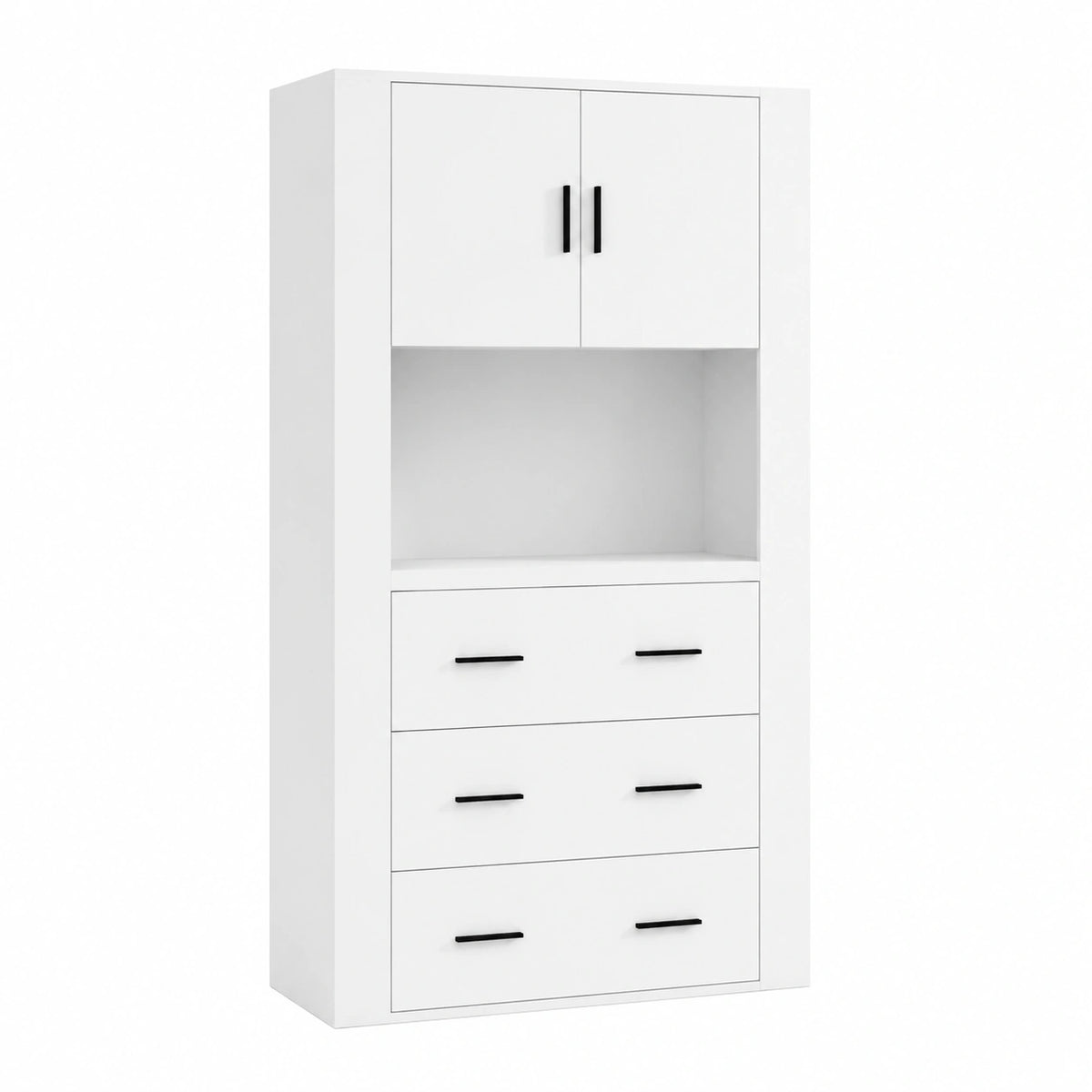 Meuble d’appoint, coloris blanc, pour le salon ou la chambre