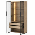 Armoire, réglable, avec rangement, avec tiroirs, en verre, pour la chambre